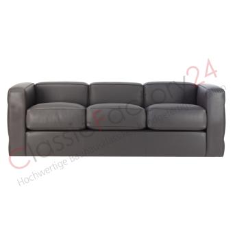 Le Corbusier three-Seat Sofa LC2 chusion fullset BUSINESS Leather | black B01